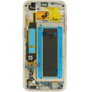 Samsung G935F Galaxy S7 Edge LCD Display + Touchscreen + Frame GH97-18533G/GH97-18767G Coral Blue - Image 2