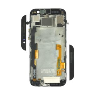 HTC One M8 LCD Display + Touchscreen + Frame with Sim, SD and Volume Flex Black - Image 3