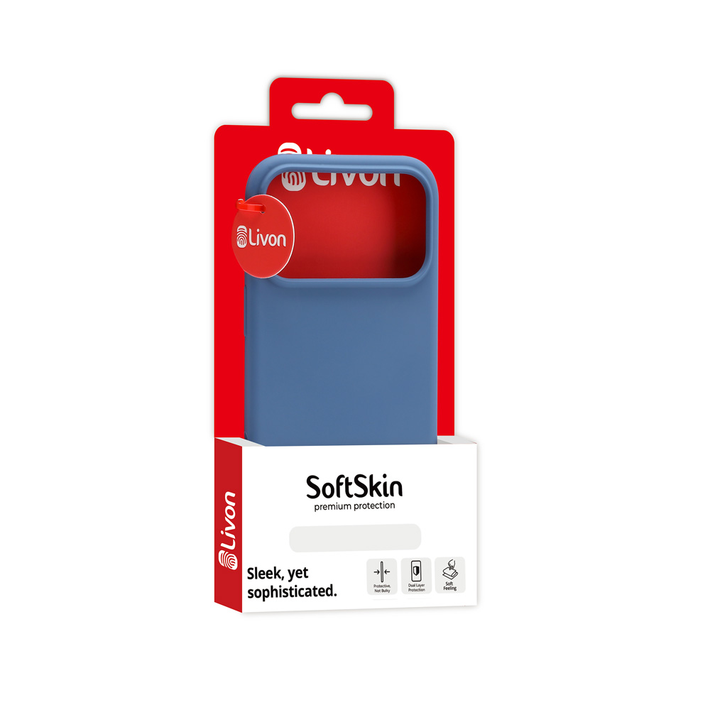 Livon iPhone 17 Pro SoftSkin - Denim Blue 4 Livon iPhone 17 Pro SoftSkin - Denim Blue - Image 4